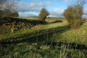 Moat in Abbots Morton: all that remains of the abbots' manor house