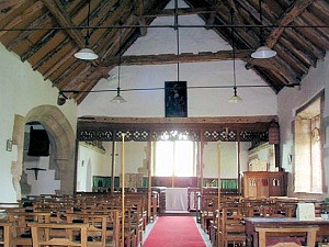 Interior of St Peter's, Abbots Morton