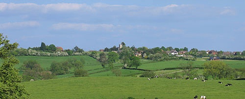 Panoramic view of Church Lench