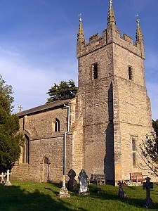 All Saints' church tower, Church Lench