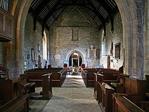Interior of St James', Harvington