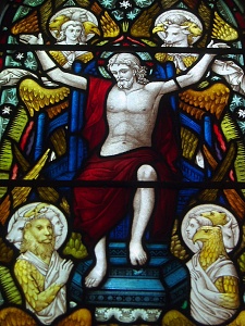 Stained glass at St Peter's, Rous Lench